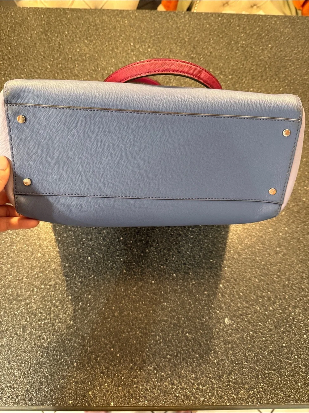 kate spade Women’s Purple, Blue & Red Leather Colorblock Tote with Tag